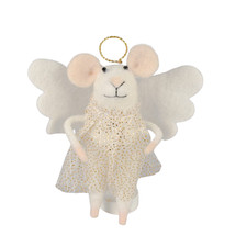 Felt angel mouse hanging - felt,