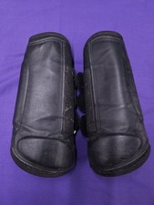 Cob Size Black Roma Cross Country Horse Brushing Boots