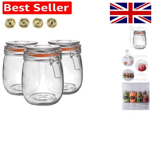 Glass jars with airtight - airtight, metal