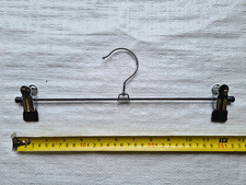 Set of 15 Non Slip Metal Clip Hangers, 30cm Jeans, Trouser, Skirt Hangers