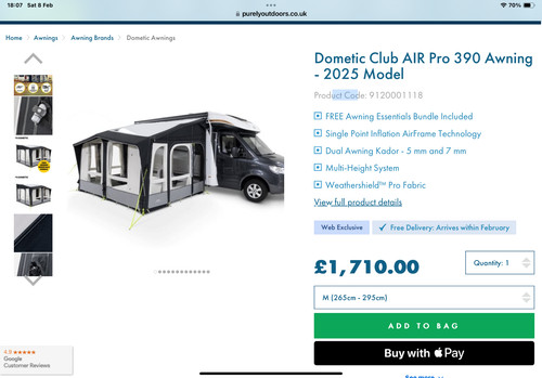 Dometic club air pro 390 - pro,