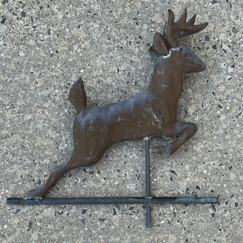 Vintage copper deer - vintage, stag