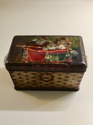 Antique tin litho kittens cats - litho,