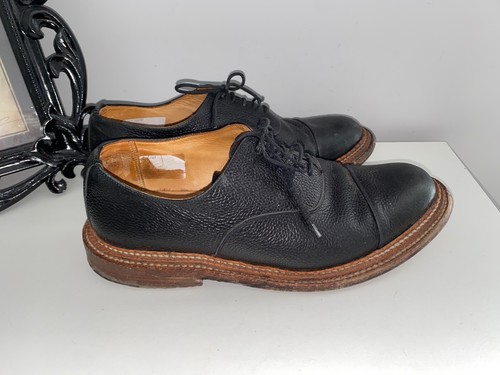 Grenson black pebble leather