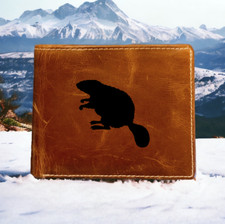 Beaver Shape Leather Wallet