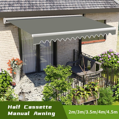 Half cassette manual awning - half,