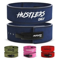 Weight lifting belt with lever - with,