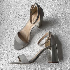 Grey Silver New Look Strappy