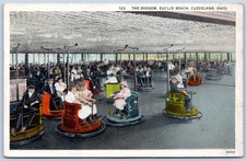 Postcard OH Cleveland Ohio Euclid Beach The Dodgem Bumper Cars C141
