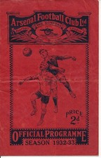 Arsenal v Everton 1932/1933 -