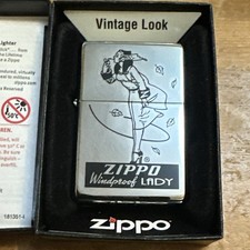 Rare Zippo Lighter Windproof Lady 1930’s Retro Look - A - 2016 Pat.2032695