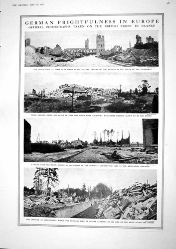 Original old vintage print - old,