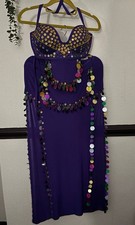 Purple, and multi colour sequin Belly Dancing Costume