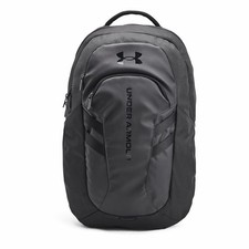 Under Armour UA Hustle 6.0 Backpack Black Sport Travel Classic Backpack NEW