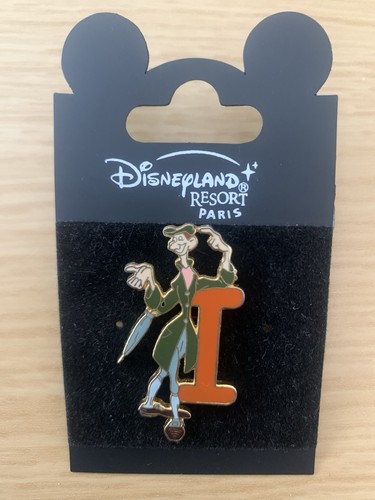 Disneyland paris alphabet pin - disneyland,