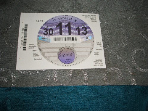 Tax disc 11 13 - ...30,