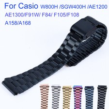 18mm Steel For Casio A158 F91W