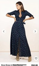 RARE!Dancing Leopard Dove Cactus Maxi Shirt Dress Next Birthday Party Work Zara
