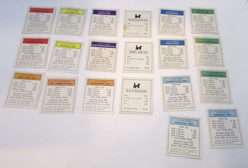 Lot old 1970 monopoly - 20,