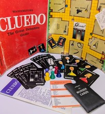 Vintage Cluedo Board Game Spare Parts Pieces Replacement Game Pieces Waddingtons