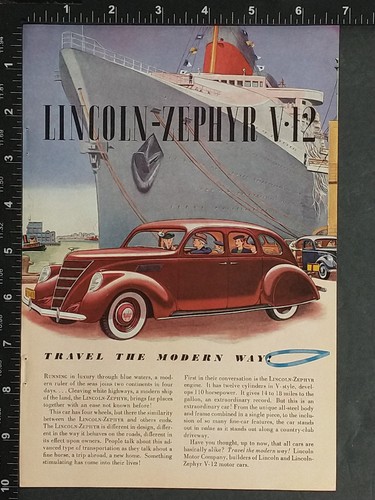 1937 lincoln zephyr 12 - lincoln-zephyr, v-12