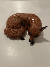 Vintage Beswick Fox 1017 Curled up Mint Condition 