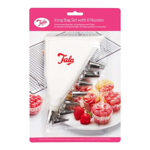Tala icing bag set with - bag, 8