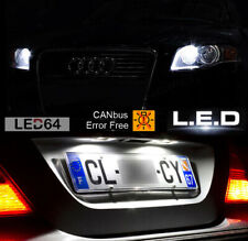 4 LED Bulbs White Night Lights + License Plate Lighting for Audi A4 B5 B6 B7 B8