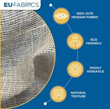 HESSIAN FABRIC NATURAL Frost
