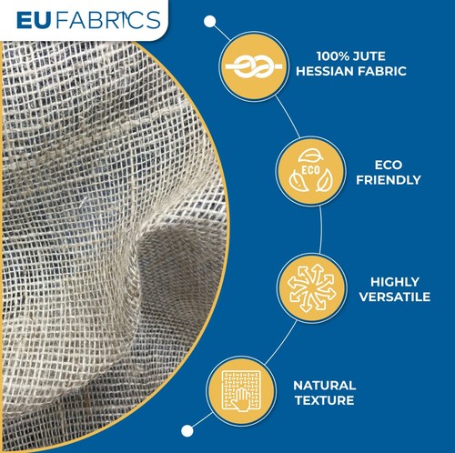 Hessian fabric natural - hessian,