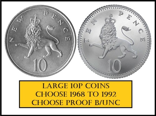 10p ten pence coin - pence, old