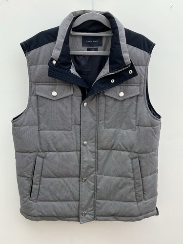 Zara men navy gray - zara, gilet