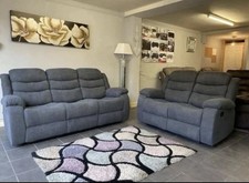 Roma | Grey | Fabric Recliner