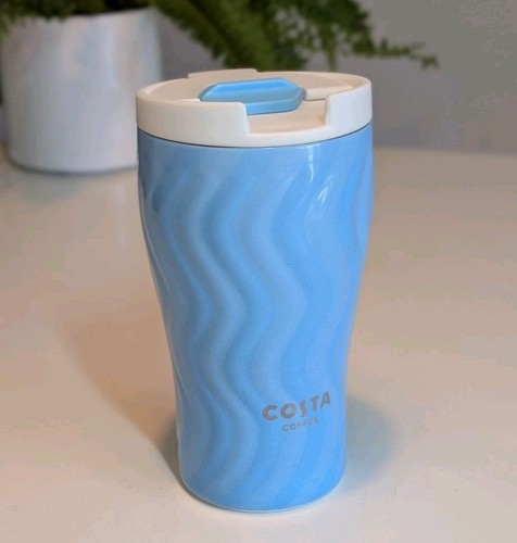 Costa coffee light blue ripple - costa,