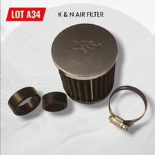 Lot A34 – K&N Universal Cone Air Filter F018B4 with Reducer Rings Performance