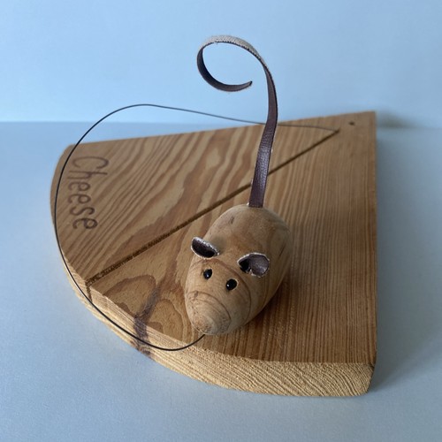 Novelty retro wooden mouse - novelty,