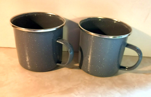 Enamel mug cup 350ml stainless - mug,