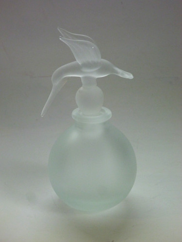 Vintage glass perfume bottle - vintage,