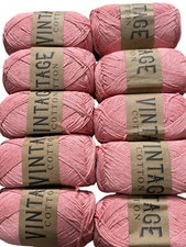 Job Lot Vintage DK Knitting Yarn / Crochet 10*100g v-27 Peach