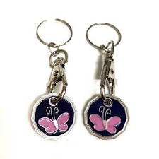 Trolley Shopping Token Key Keyring Ring Coin Cart One Pound Tokens Supermarket