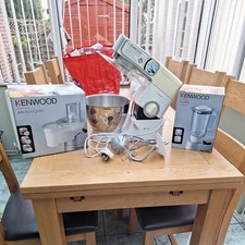 Kenwood Chef Classic with 3 mixers and bowl and cover bundle boxed extras