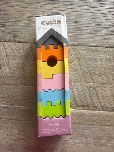 Cubika wooden stacking tower - wooden,