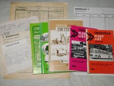 LOT OF CROSVILLE NBC BUS TIMETABLE BOOKS FORMS & FLEET LISTS