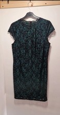 Joe Browns Black/green Flower Lace Partu/cocktail Dress Size 14-16