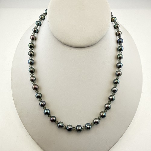 Honora pearl necklace gray - pearl,