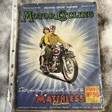 Motorcycling Magazine - 17 November 1955 - London Show Review, BSA Scooters, Mop