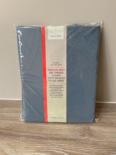 John lewis fitted - fitted, blue