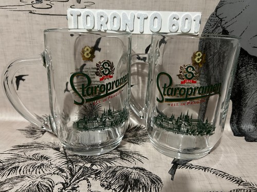 Staropramen pint glasses - staropramen,