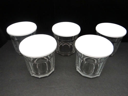 Glass tumblers panel oz - glass,