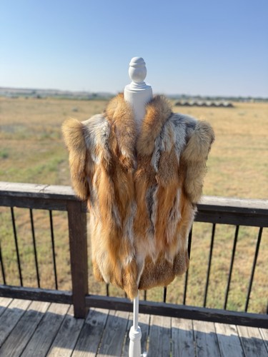 Red fox fur - coat, vintage